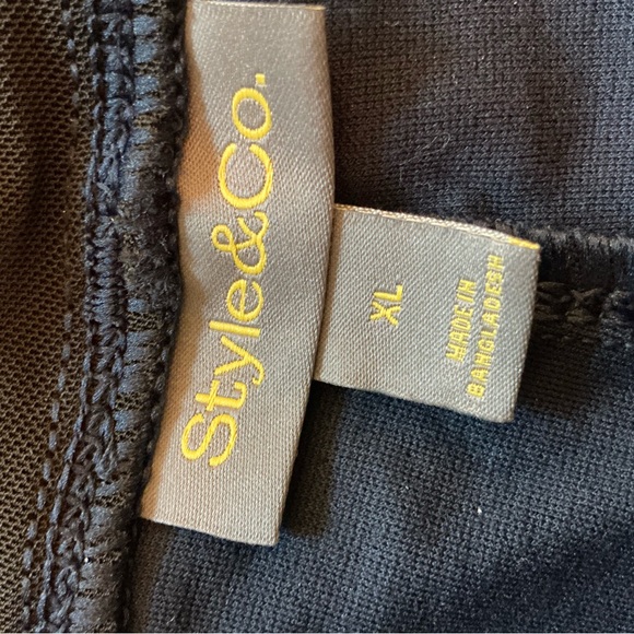 STYLE & CO. Navy Blue Pants XL 39“ long New NWT extra large. pull on style - Picture 3 of 7